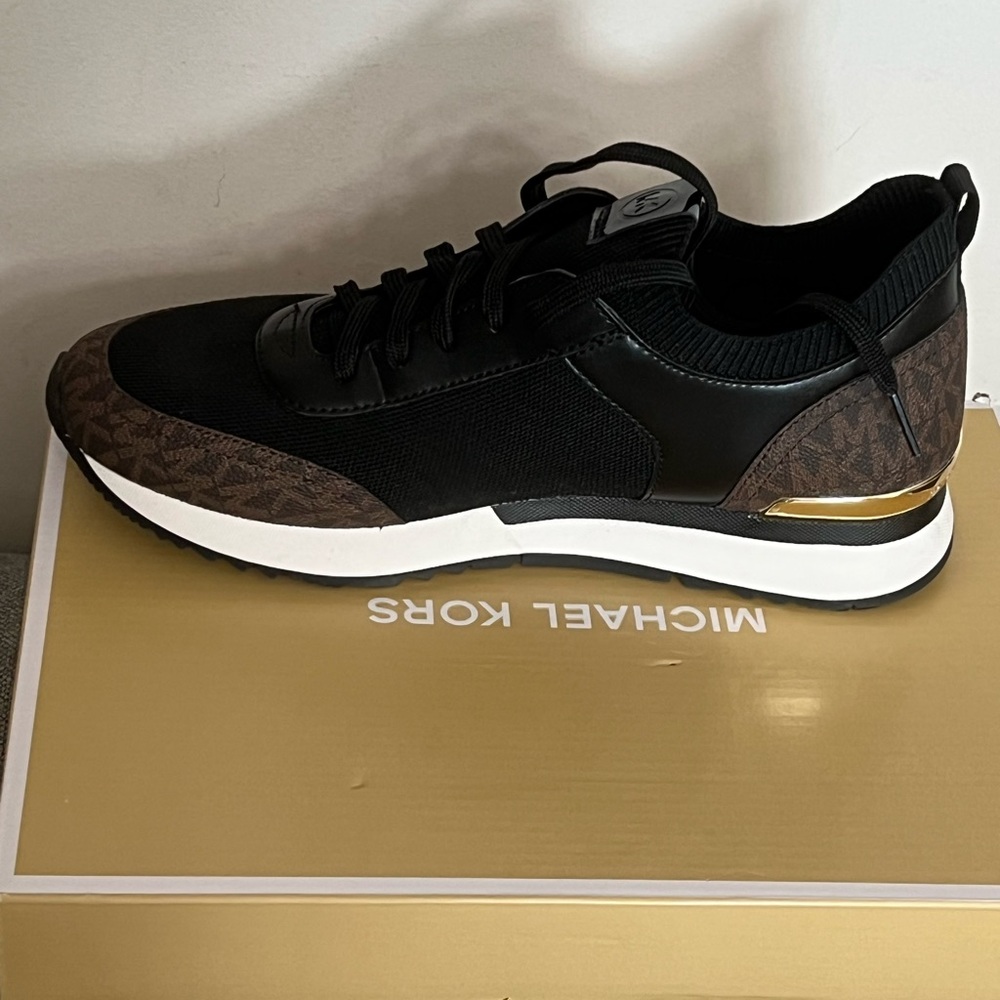 MICHAEL Michael Kors Black and Brown Women's Sneakers - Picture 2 of 2